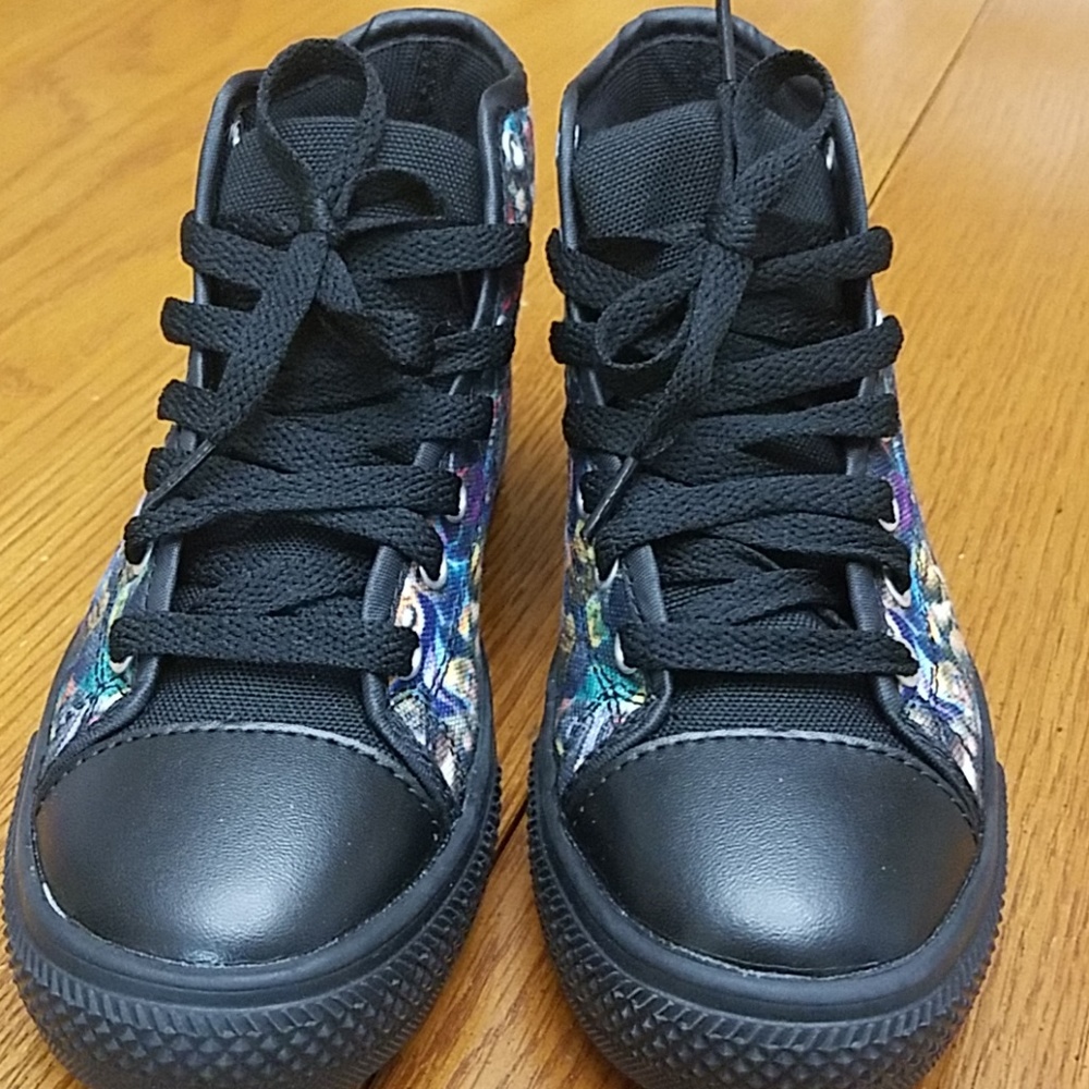 Fortnite kids high top shoes.